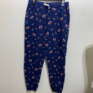 Polo Ralph Lauren Boys Navy Varsity All Over Graphic Print Fleece Jogger Pants